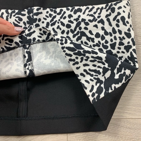 Tibi Black & White Trouser Mini Skirt - Picture 5 of 9